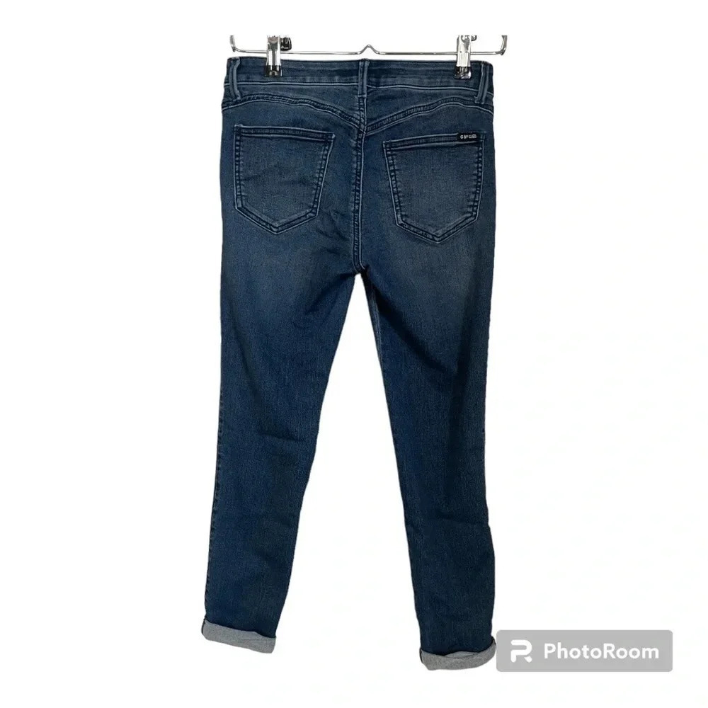 G by Guess woman’s blue denim jeans with cuffs. Size 27 US. - Picture 2 of 10